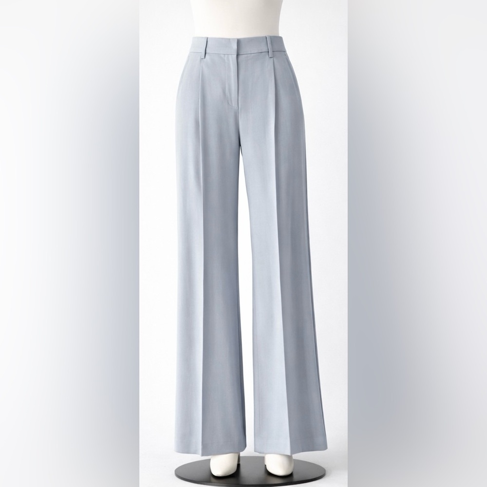 Zara Wide Leg Pants in Light Blue